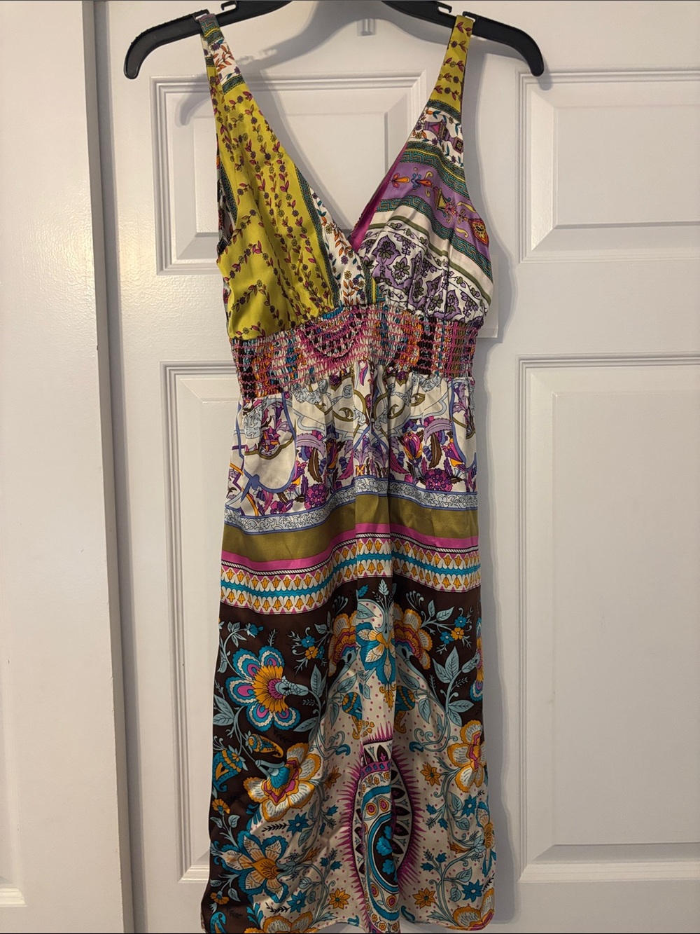 Woman’s Multicolor Boho Print One-Piece Dress
